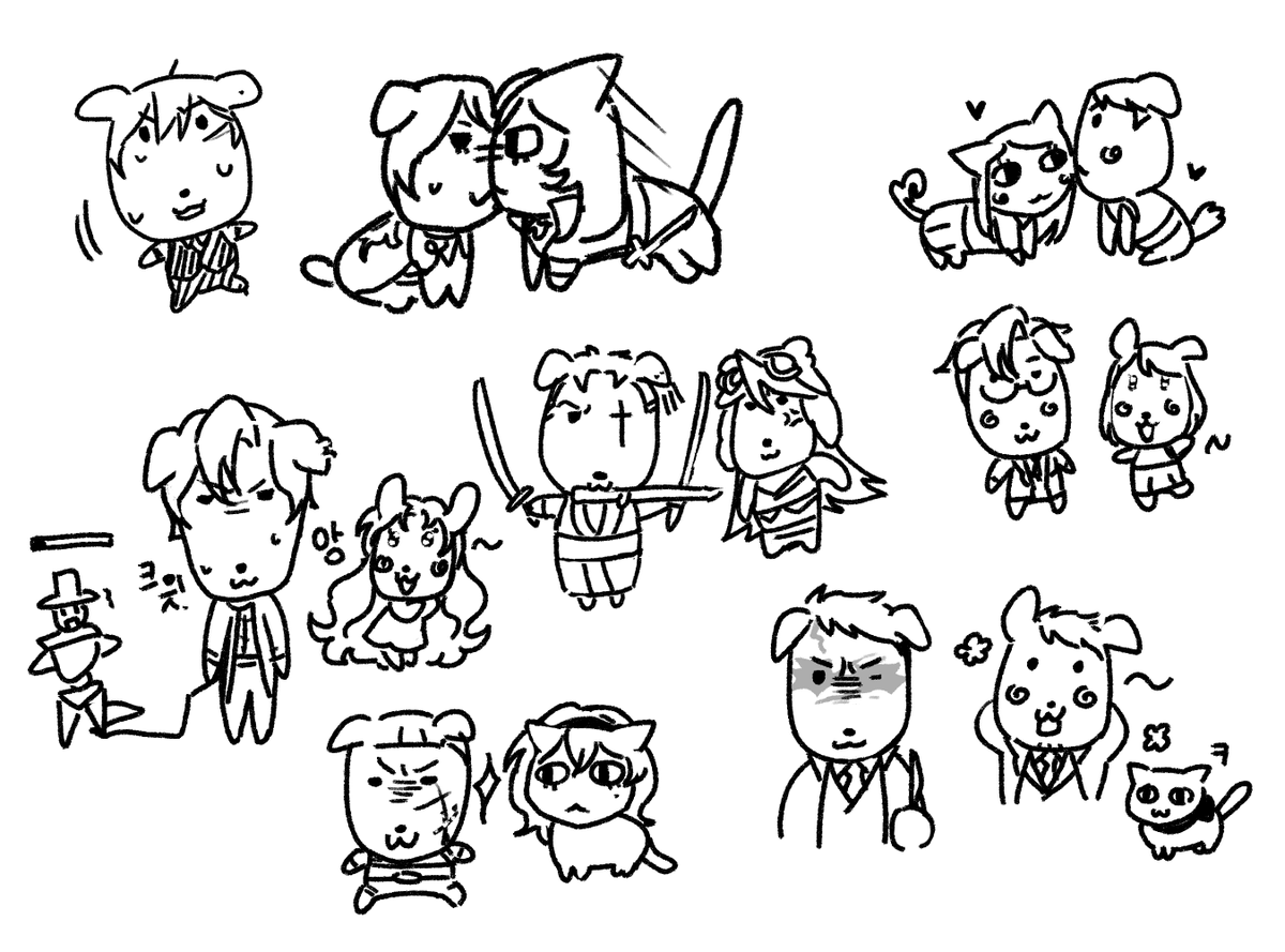 갓애니 보면서 뇌빼고 낙서