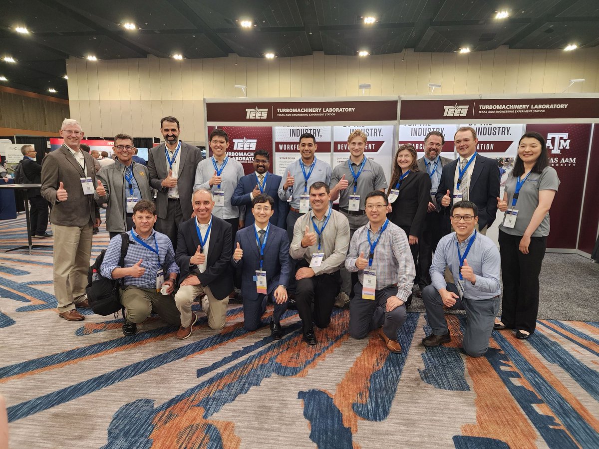 We were excited to have seen and said howdy to a few of our former students, professors and colleagues. Thanks for stopping by. Gig ‘em! 

#ASMETurboExpo2025 #AggieNetwork #TEESTurboLab