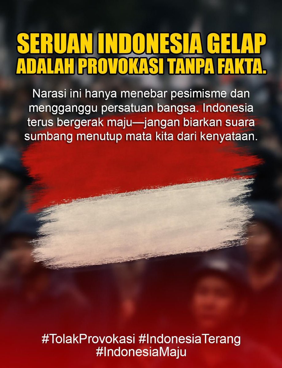 Indonesia membuktikan kemampuannya dalam bersaing dengan kondisi perekonomian global. Indonesia senantiasa berproses untuk semakin terang. Indonesia Menyala!

#IndonesiaTerang
#IndonesiaMenyala
#LawanHoaks
#LawanProvokasi