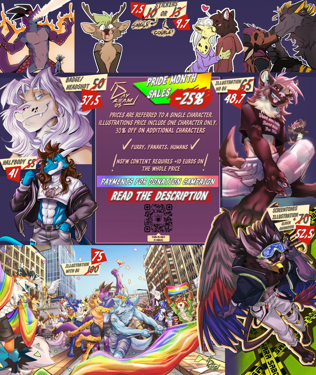 💥 DONATION COMMS OPEN! 
🏷️ 25% discount on all pricelist
6️⃣ slots available

All that I gather will be donated to a friend who needs help for giving tests and cures to her kitten Minuett.
More infos on my channel: t.me/DDincrysis

#Commission #commissionsart #Donations