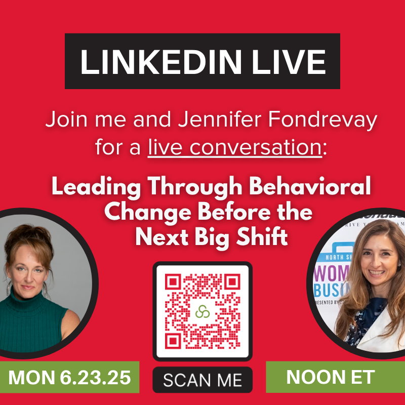 Got plans Monday at noon? You do now. I’m going LIVE with <a href="/jjfondrevay/">Jennifer Fondrevay</a> to talk about what really drives growth: Behavioral. Change. 💥

📅 June 23 | 12pm ET
🔗 RSVP: bit.ly/3HO1bkH

#BuyerFirst #Leadership #BehavioralChange #LinkedInLive