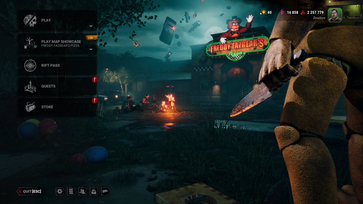 DeadeyeDavid20's tweet image. @DeadbyDaylight LOVE the new chapter! I do have a simple question though. Is it ever possible in the future that you can select your own main menu? I’d LOVE to keep this menu after the chapter is finished, possibly an addition to the DLC once you purchase it?