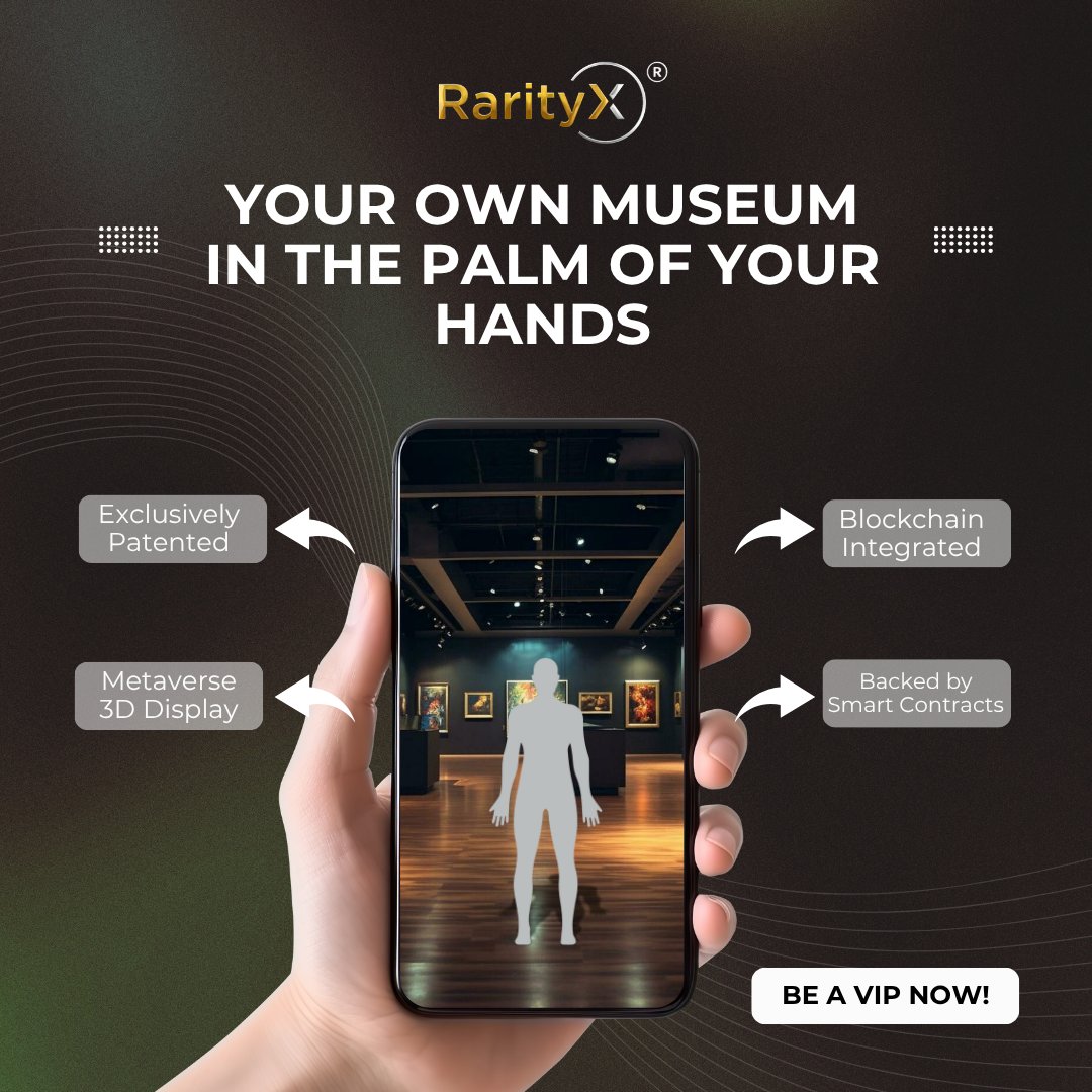 Us in RarityX have been cooking real hard to go the extra mile and bring you a new Metaverse experience! Imagine your own museum where you can view your rarity assets that you can show off to your friends and co-collectors! A digital representation of rarities that you actually
