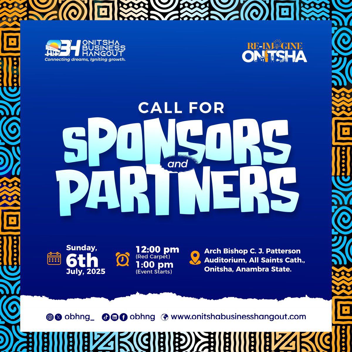 IamNedu_'s tweet image. If you’re in Onitsha or anywhere close, this is your sign to pull up for the Onitsha business hangout 4.0🔥

Big things dey cook; networking, ideas, real conversations.

Don’t dull, let’s link up! 

#OnitshaBusinessHangout
#OBH