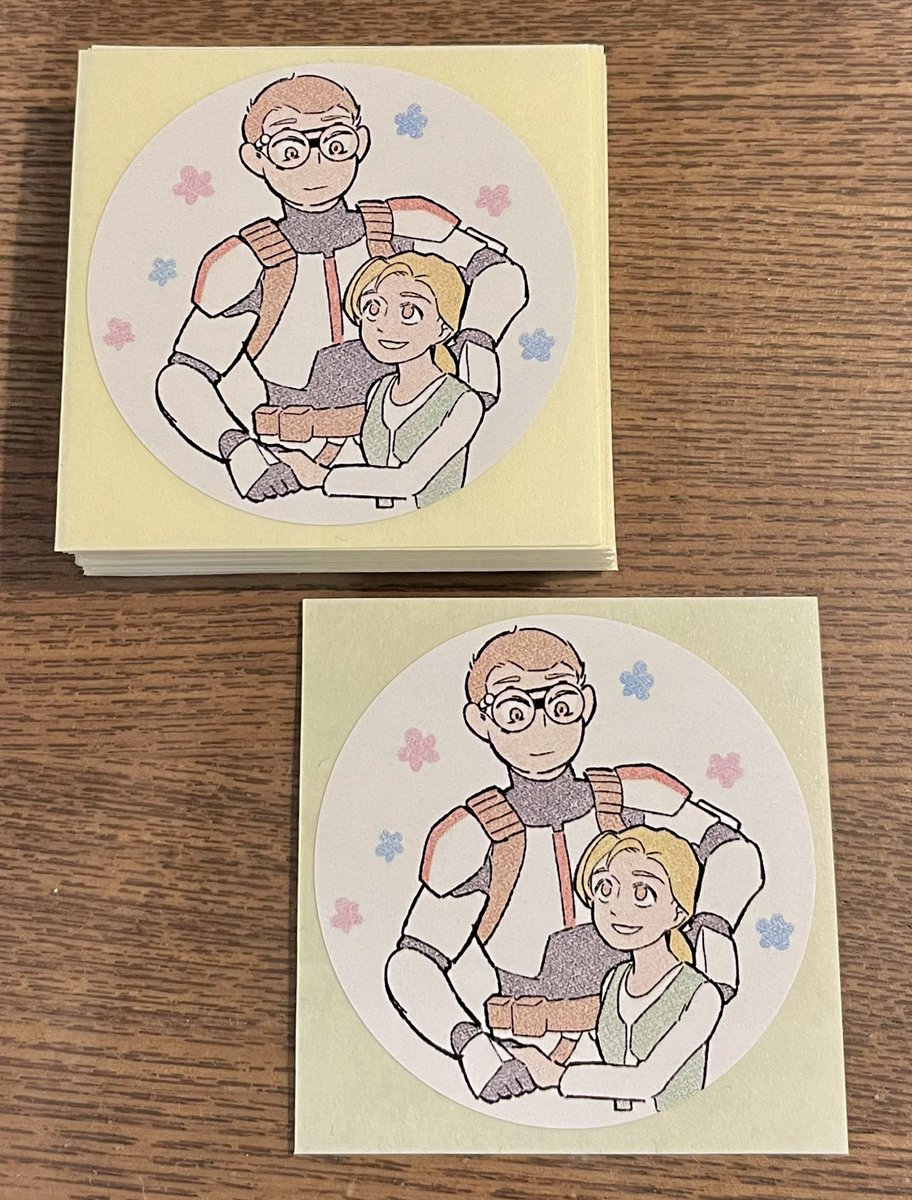 一昨日くらいに大慌てで投げたオフ会用のSWAGが届いた！！早い！！ありがたい！！
テクの幻覚ステッカーです〜貰ってください！！