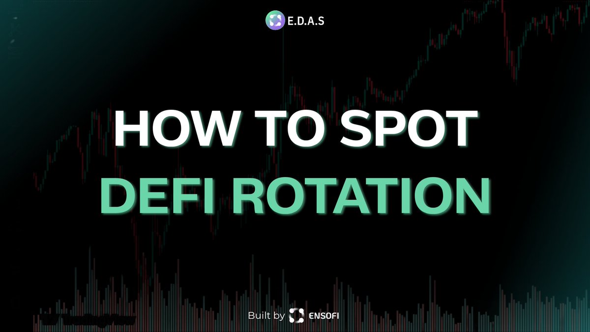 EDAS_official's tweet image. How to Spot DeFi Rotation in 30 Seconds
Want to know when capital’s moving into DeFi? Just open 4 simple charts on @tradingview:
• btc.d : BTC dominance
• others.d : Small-cap alt dominance
• usdt.d + usdc.d : Stablecoin inflows
• eth.d + sol.d + bnb.d... : Major alts…