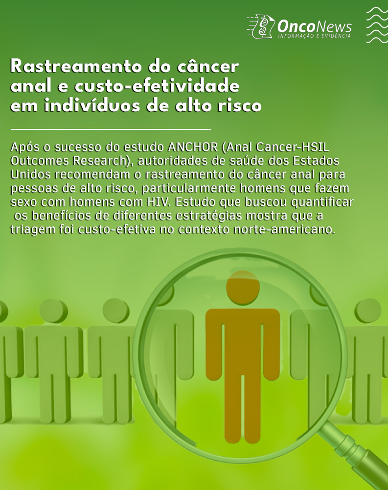 “O rastreamento do câncer anal entre homens que fazem sexo com homens com HIV com 35 anos ou mais é custo-efetivo, mas é necessário priorizar estratégias baseada em valor para otimizar o uso do rastreamento”, concluem os autores. Leia mais: tinyurl.com/ycdrveaa