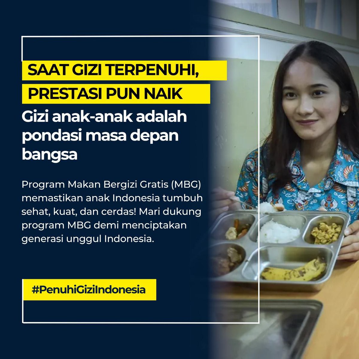 Program MBG terus mendorong pemenuhan gizi anak bangsa, untuk menuju Indonesia Emas 2045.

#MakanBergiziGratis
#ManfaatMBG
#LowonganKerja
#DukungMBG