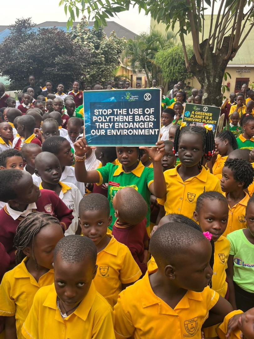 LilHandsGoGreen's tweet image. As Tara Nursery and primary school received their gold award(s) having participated in the children's climate change march, they as well planted trees in memory of their achievement. #GoGreenUg #GreenFestival25 #ClimatreffPunkt @JosephMasembe1 @rhosking252 @NBPTROCKS @violin4all