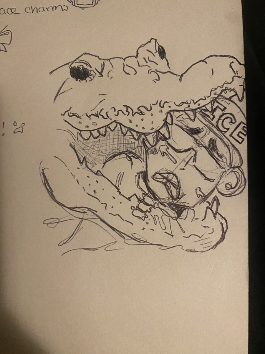beeviivii's tweet image. just a quick sketch from your local gator lover 🫡🐊