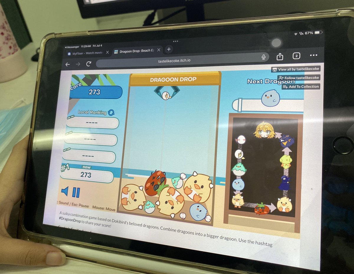 nabbyby_'s tweet photo. Infecting everyone in my clinic to play 😃#DragoonDrop https://t.co/EFfBzaGoI7