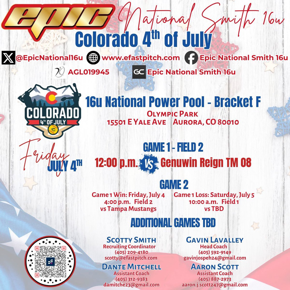 Bracket play starts tomorrow!!!  So proud of my team ♥️🥎 
<a href="/EpicNational16u/">Epic National Smith 16u</a> #des