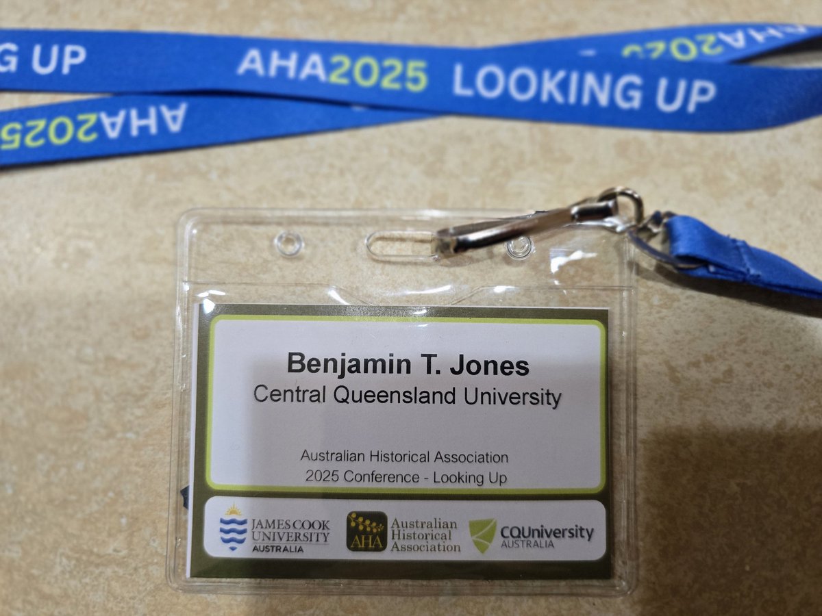DrBenjaminJones's tweet image. That's a wrap on #OzHA2025 thanks everyone for four wonderful days of rich intellectual exchange and warmest congratulations to all our prize winners. It's been a genuine pleasure for @CQU to work with @jcu to cohost this great event. See you in Sydney next year! #AHA2025