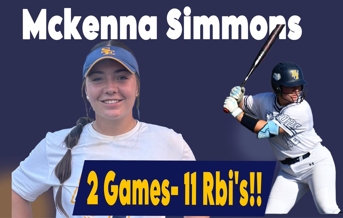 Texas Sudden Impact Oglesby (@si_oglesby) on Twitter photo Have to give a shoutout to our #12 <a href="/McKennaSim12/">McKenna Simmons</a> !! The ball was flying for her today! In two games played, not only did she hit two no doubt 💣💣, but had a whopping 11 RBI’s!! Way to swing the bat kiddo!! <a href="/COSparkFire/">CO 4th of July</a> <a href="/TCSFastpitch/">TC Fastpitch</a> <a href="/ExtraInningSB/">EXTRA INNING SOFTBALL</a> <a href="/AGLSoftball/">AthletesGoLive Softball</a> Have to give a shoutout to our #12 <a href="/McKennaSim12/">McKenna Simmons</a> !! The ball was flying for her today! In two games played, not only did she hit two no doubt 💣💣, but had a whopping 11 RBI’s!! Way to swing the bat kiddo!! <a href="/COSparkFire/">CO 4th of July</a> <a href="/TCSFastpitch/">TC Fastpitch</a> <a href="/ExtraInningSB/">EXTRA INNING SOFTBALL</a> <a href="/AGLSoftball/">AthletesGoLive Softball</a>