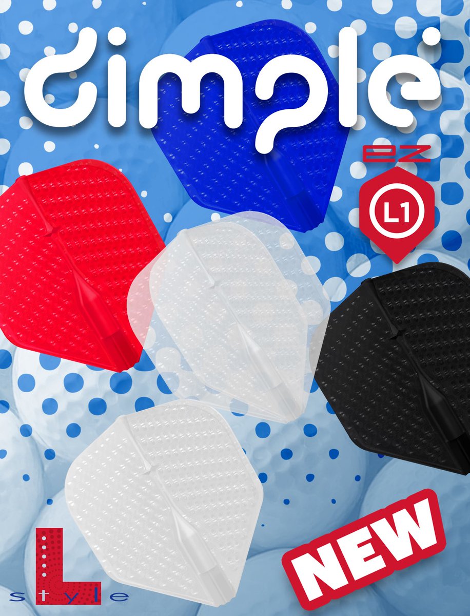 【本日発売】

L‑Flight EZ Dimple L1

シリーズ初のEZ。
シリーズ初のL1形状。
これは、Dimpleが進化を重ねて辿り着いた、ひとつの到達点。

10年を超える時間
プレイヤーの無数の声
すべての試行錯誤が、この一枚に。

ぜひ一度お試しください！

＃Lstyle #LFlightDimple #ダーツ
