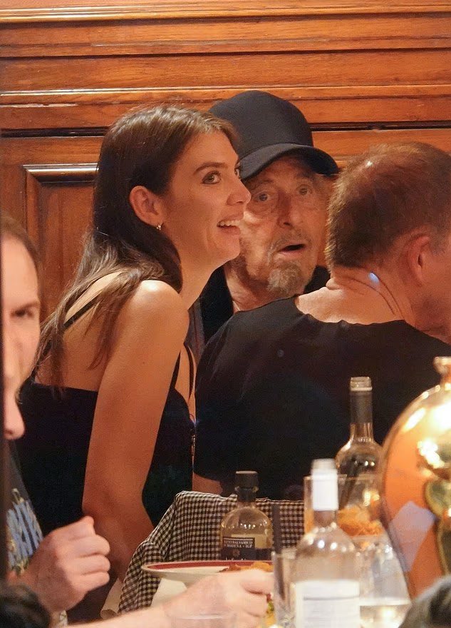 Al Pacino enjoying a dinner in Rome, Italy.
