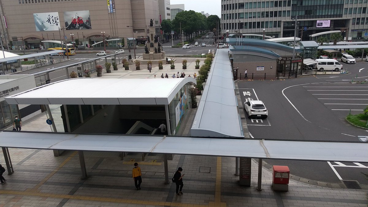 鹿児島中央、暑い、名古屋帰る