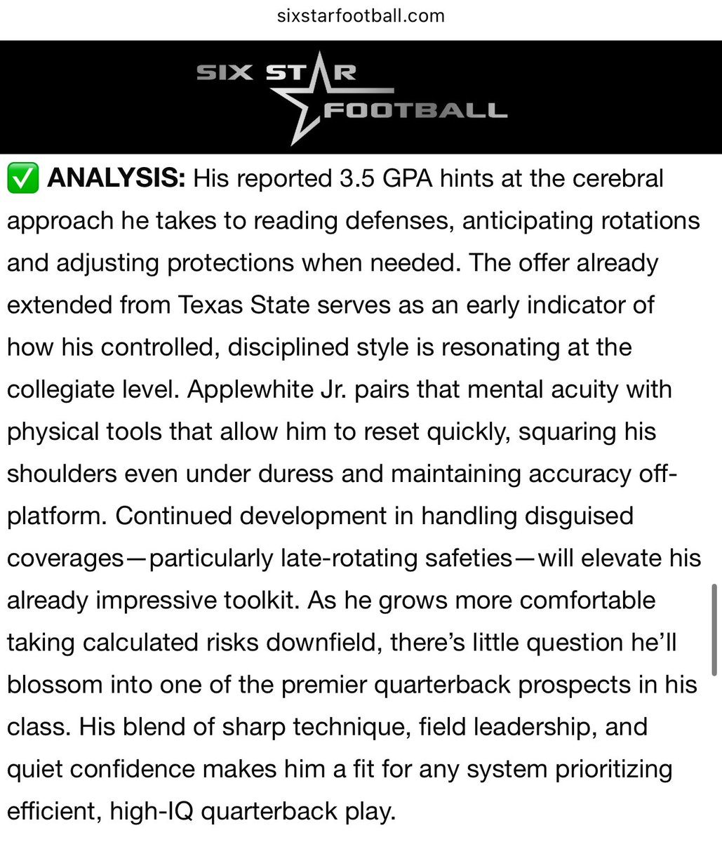 Jarvis Jr. (@jarvisjr_3) on Twitter photo Thank you <a href="/sixstarfootball/">Six Star Football | PLUS+</a> for the article on me at the <a href="/UCLAFootball/">UCLA Football</a> camp and as a player overall . Appreciate it 💪🏽
<a href="/CoachWeev_Goat/">Coach Weev</a> <a href="/Coach_Geechie/">Coach Will</a> <a href="/Coach_Clay7/">Coach Clay</a> <a href="/BarstowFTBL/">Barstow Football</a> <a href="/ZNiusulu/">Big Zach</a> <a href="/CoachMulitalo/">Christopher Mulitalo</a> <a href="/UCLAFBRecruit/">UCLA Football Recruiting</a> <a href="/CoachTSunseri/">Tino Sunseri</a> Thank you <a href="/sixstarfootball/">Six Star Football | PLUS+</a> for the article on me at the <a href="/UCLAFootball/">UCLA Football</a> camp and as a player overall . Appreciate it 💪🏽
<a href="/CoachWeev_Goat/">Coach Weev</a> <a href="/Coach_Geechie/">Coach Will</a> <a href="/Coach_Clay7/">Coach Clay</a> <a href="/BarstowFTBL/">Barstow Football</a> <a href="/ZNiusulu/">Big Zach</a> <a href="/CoachMulitalo/">Christopher Mulitalo</a> <a href="/UCLAFBRecruit/">UCLA Football Recruiting</a> <a href="/CoachTSunseri/">Tino Sunseri</a>