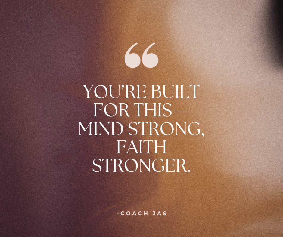 Coach_Jas_'s tweet photo. Faith is your power sourceβyou're made to overcome. Believe it, own it, and remember you're never alone. β¨ Romans 8:37 #KeepItPositive https://t.co/1Uy3w9dyfX
