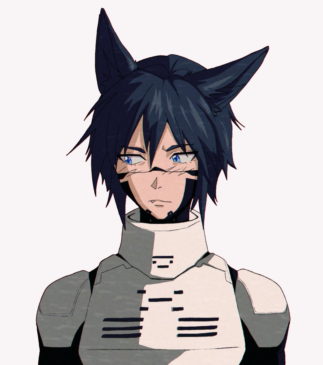 Meowster feeling pouty. #signalis #art