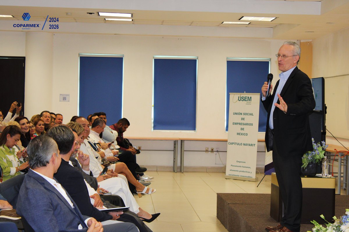 José Medina Mora I. (@josemedinamora) on Twitter photo Gracias a <a href="/COPARMEXNAYARIT/">COPARMEX NAYARIT</a> por su invitación para impartir la conferencia “Conduciendo la empresa con sentido humano: rentabilidad con propósito”.
El verdadero liderazgo se ejerce con valores, cercanía y visión a largo plazo: empresas que prosperan porque ponen a las personas en Gracias a <a href="/COPARMEXNAYARIT/">COPARMEX NAYARIT</a> por su invitación para impartir la conferencia “Conduciendo la empresa con sentido humano: rentabilidad con propósito”.
El verdadero liderazgo se ejerce con valores, cercanía y visión a largo plazo: empresas que prosperan porque ponen a las personas en