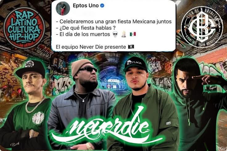 RapLatinoCHH's tweet photo. 🇲🇽 Si hablamos de Hip Hop y batallas escritas no puede faltar el crew más rapero de Mex. 
La armada de los zombies está listo para rendir tributo a nuestros muertos y honrar su memoria con sacrificios a base de pluma, sangre y honor. https://t.co/zLJMnFAcHm