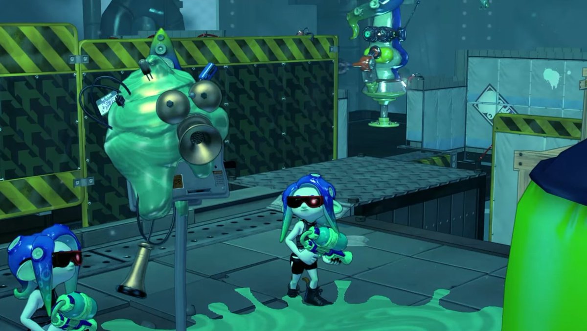RanggaR32410540's tweet photo. In Episode 172 Luke or Commander Tartar was Capture Emma as Agent 3 Captain to DeepSea Metro Prison But his getting check a history New Squidbeak Splatoon #Ninjala #NinjalaEmma #Splatoon #SplatoonAgent3 #Agent3 #OctoExpansion https://t.co/dJh4ZwX4kG