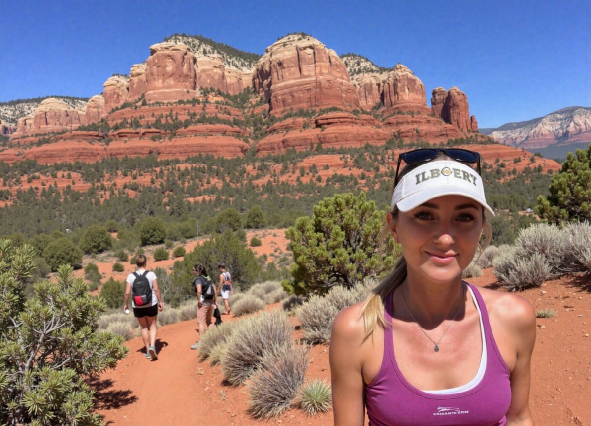 realHeelsRight's tweet photo. Hiking through the red rocks of Sedona with good friends and blue skies above 🌄 Every step reminded me how grounding nature can be. A perfect day to disconnect, laugh, and feel alive again. #Sedona #HikingVibes #DesertEscape https://t.co/HeFpGz0kTS