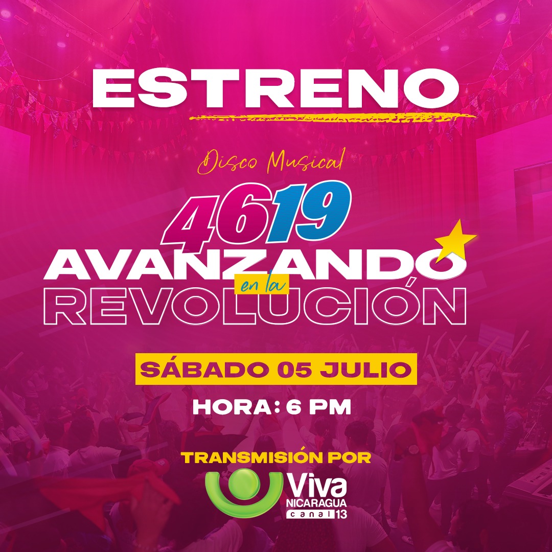 𝓨𝓪𝓭𝓮𝓻 𝓔𝓼𝓹𝓲𝓷𝓸𝔃𝓪 🇳🇮☀️ (@yaderespinoza01) on Twitter photo 🎶🔥 ¡No te lo podés perder! Este sábado 05 de julio, a las 6:00 pm, viví el estreno del disco musical 46/19 "Avanzando En Revolución" 🇳🇮 ❤️🖤
Una producción que celebra nuestra historia,identidad y victorias.
Transmisión exclusiva por Canal 13
#UnidosEnVictorias
<a href="/FloryCantoX/">Flor y Canto 🇳🇮</a> 🎶🔥 ¡No te lo podés perder! Este sábado 05 de julio, a las 6:00 pm, viví el estreno del disco musical 46/19 "Avanzando En Revolución" 🇳🇮 ❤️🖤
Una producción que celebra nuestra historia,identidad y victorias.
Transmisión exclusiva por Canal 13
#UnidosEnVictorias
<a href="/FloryCantoX/">Flor y Canto 🇳🇮</a>