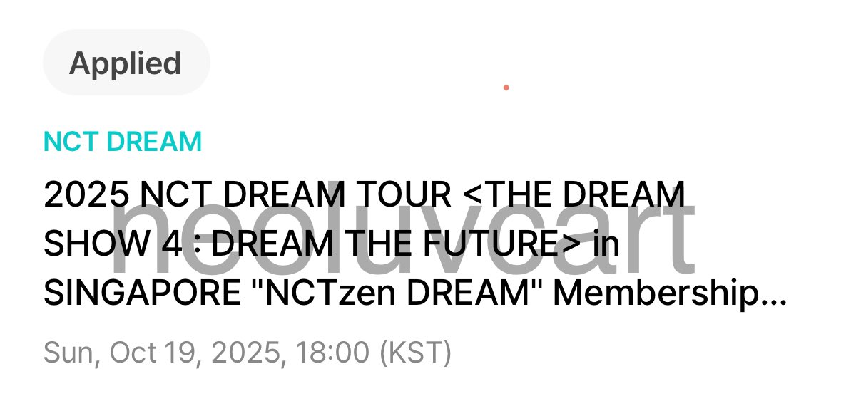 wts wtr nct dream ph

weverse membership code 
tds4 dream the future
- singapore

300php

# mark haechan renjun jeno jaemin chenle jisung sg