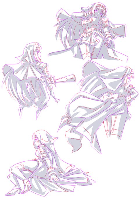 シャルロットちゃんローアンハイアンテイクツー‼
今度は後ろ向きメインで描いてみた😋 