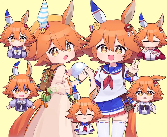Matikane Fukukitaru 以前の誕生日イラスト再掲です #umamusume