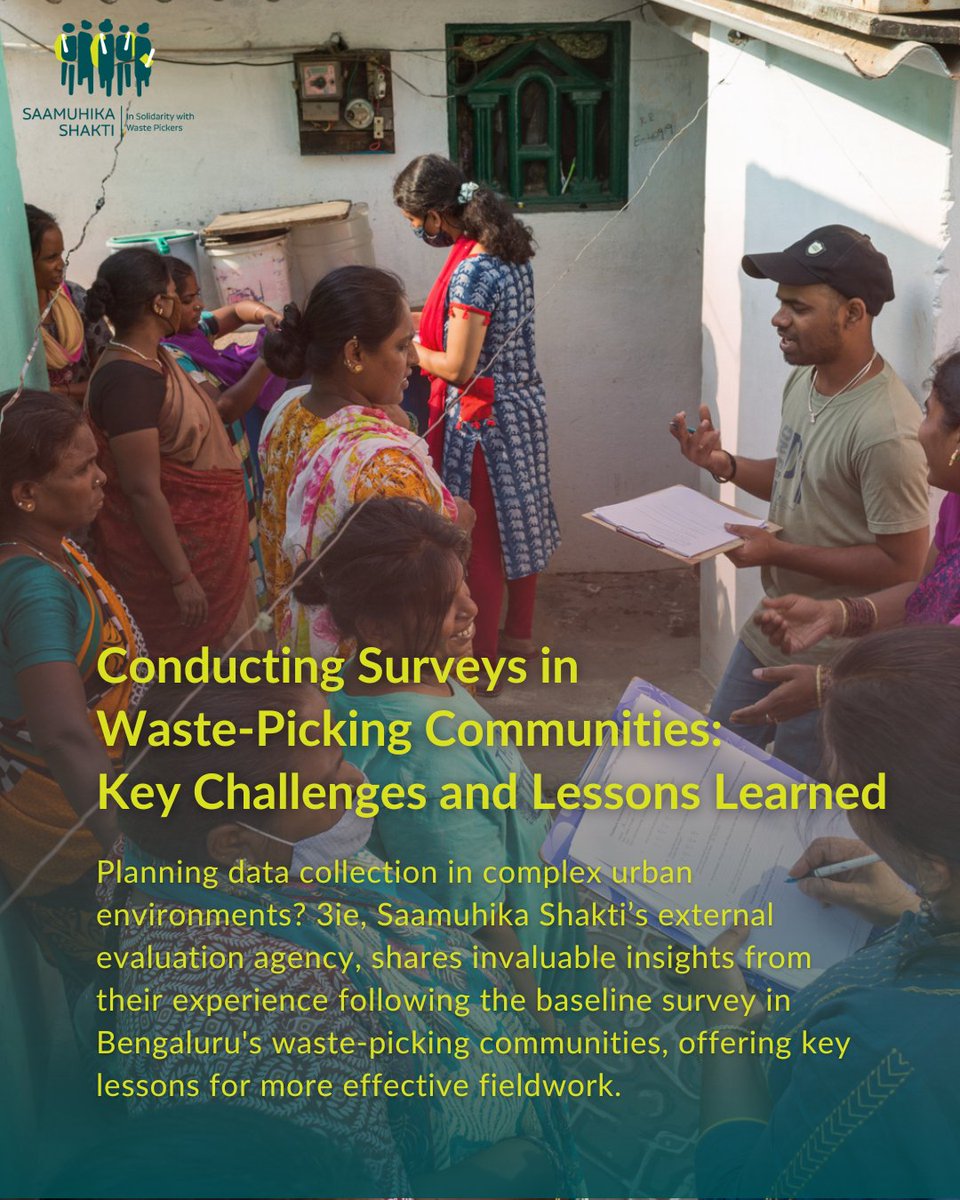 Planning data collection in complex urban environments? International Initiative for Impact Evaluation (<a href="/3ieNews/">3ie</a>), Saamuhika Shakti’s external evaluation agency, shares invaluable insights from their experience following the baseline survey in Bengaluru's waste-picking
