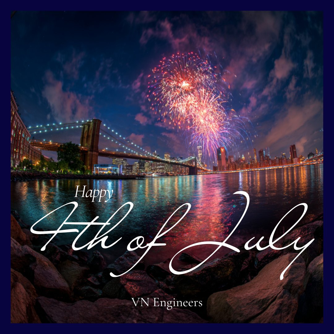 VNEngineers's tweet photo. Happy 4th! 🎆This year’s Macy’s fireworks light up the Brooklyn Bridge—a reminder that great infrastructure doesn’t just connect places, it connects people.   🌉❤️
 
Stay safe &amp; enjoy the view!
 
#Happy4th #BrooklynBridge #VNEngineers #4thofJuly #4thofJulyweekend https://t.co/QeULebLXrI