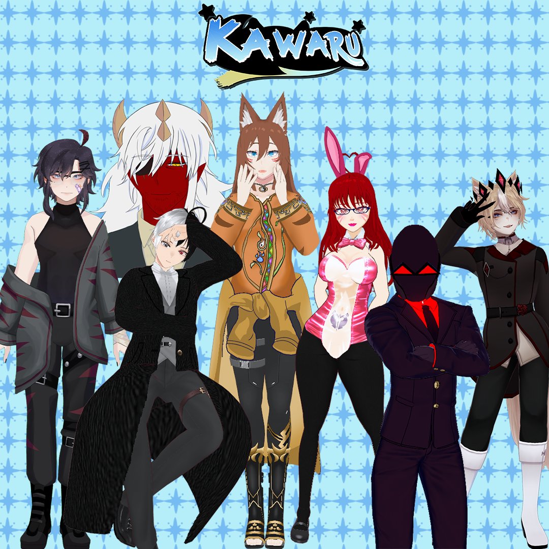 En Kawaru somos un grupo muy inclusivo, tenemos una persona hetero entre todo nuestro grupo😂 y una sola mujer, pobresita entre tanto vtuber "omvre" 😇