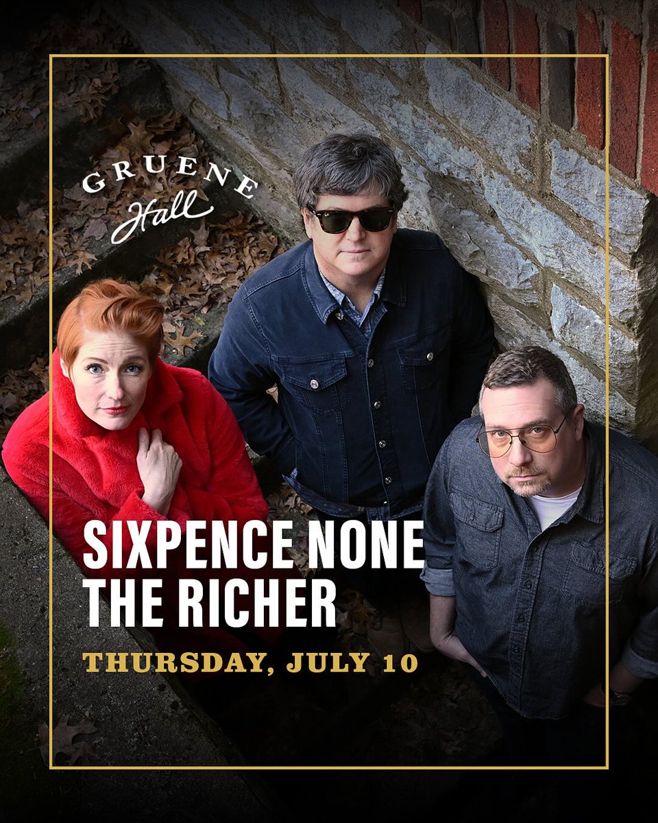 🎶 Sixpence None The Richer is coming home!

Catch Leigh Nash &amp; Matt Slocum LIVE at @gruenehall on July 10—a special night of 90s hits in their hometown of New Braunfels! 🌙🎤

🎟️ Don’t miss it! gruenehall.thundertix.com/events/244544

#VisitNBTX #GrueneHall #SixpenceNoneTheRicher