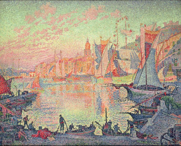 The Port of Saint Tropez #artbots #signac