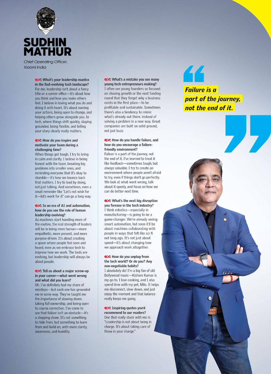 mathursudhin's tweet image. "Leadership isn't about being in charge. Its about taking care of those in your charge."
Honored to be a part of the Top 100 Minds Shaping the Future in Tech and Auto.
Thanks Exhibit Mag for the feature. Check out the online feature here : exhibit.tech/interviews/lea…