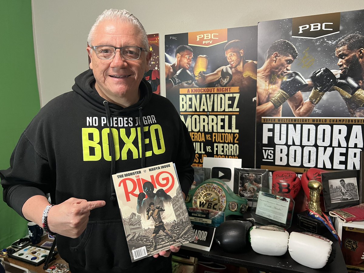 Ernesto Amador (@ernestoamador) on Twitter photo ¡Feliz con mi nueva <a href="/ringmagazine/">Ring Magazine</a> con la portada de <a href="/naoyainoue_410/">井上尚弥 Naoya Inoue</a>!
Suscríbanse Raza a la mejor publicación de #Boxeo
Gracias <a href="/dougiefischer/">Douglass Fischer</a> ¡Feliz con mi nueva <a href="/ringmagazine/">Ring Magazine</a> con la portada de <a href="/naoyainoue_410/">井上尚弥 Naoya Inoue</a>!
Suscríbanse Raza a la mejor publicación de #Boxeo
Gracias <a href="/dougiefischer/">Douglass Fischer</a>