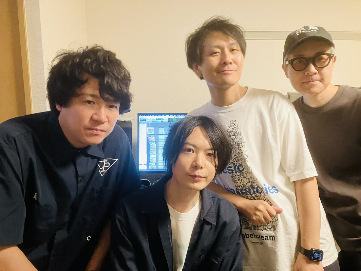 レコーディング記録📷
『夢見るミクロ』ミックスマスタリング時
スタジオにて！