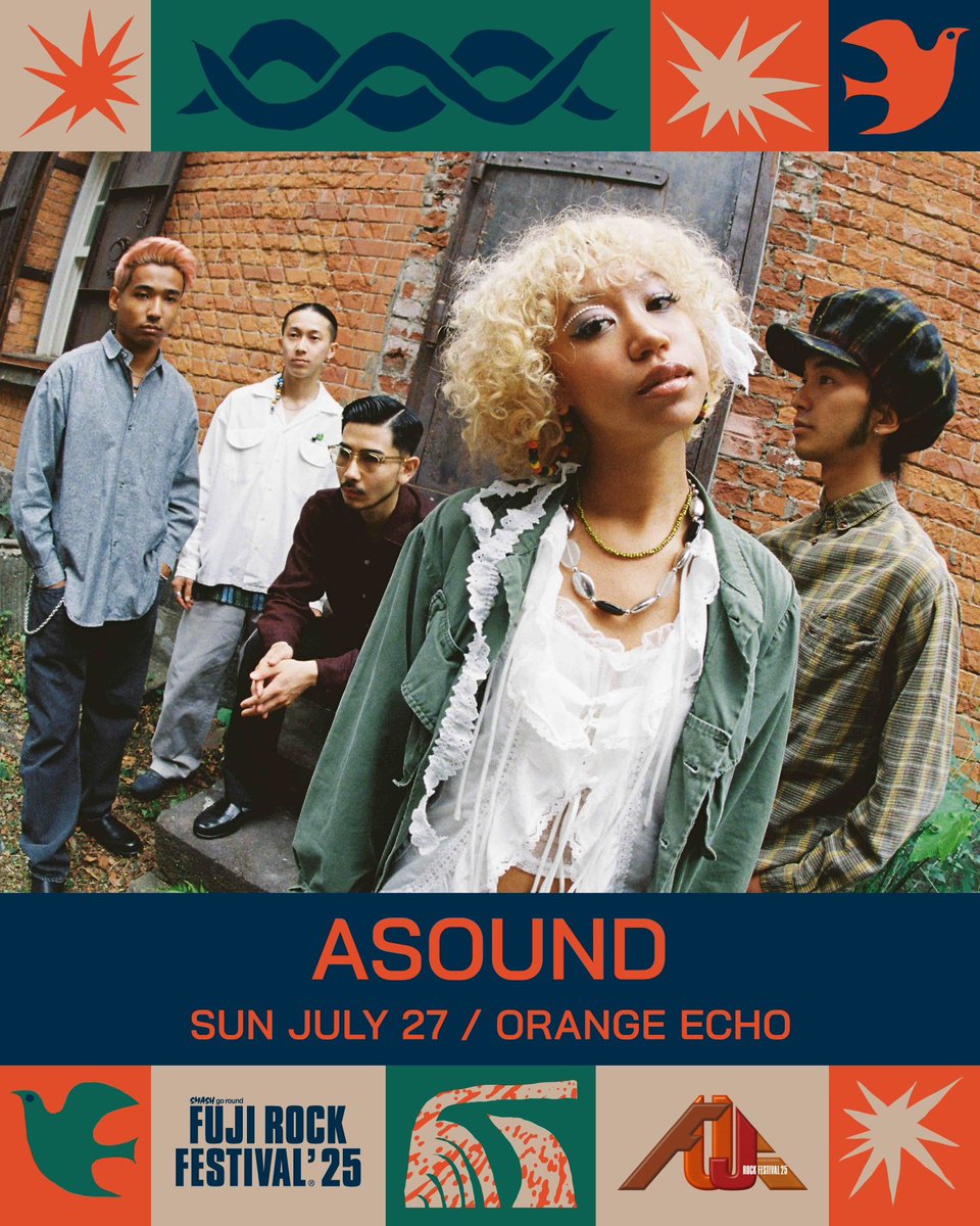 ／

LIVE ♫

＼

FUJI ROCK FESTIVAL '25
出演決定！

JULY 27(SUN) / ORANGE ECHO

<a href="/fujirock_jp/">FUJI ROCK FESTIVAL</a>
詳しくはFUJI ROCK FESTIVAL HPへ
fujirockfestival.com

#fujirock 
#fujirockfestival