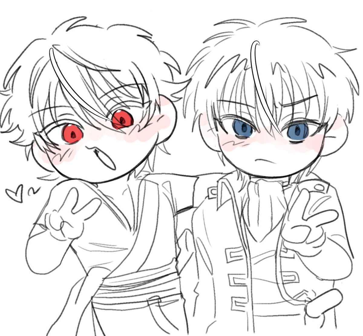 요즘 그린게 없어서
한참 혼자 은혼할때 그린 기니지라두,,