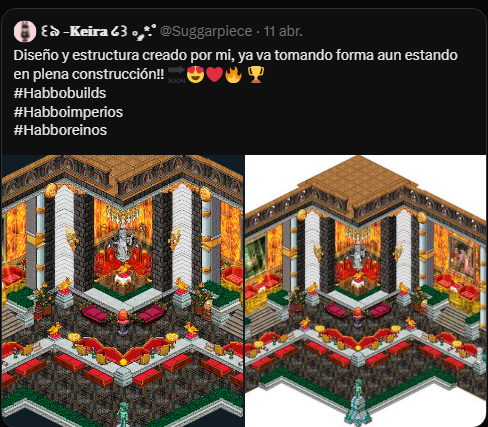 MarruecosHabbo's tweet photo. @Alen47G Te falta investigar un poco mas, viejo fracasado.

Somos un reino sostenible, a diferencia de tu imperio que solo abrió durante 2 meses. Aparte copiaste el diseño a una constructora (Sé todos los detalles) Aprende a ser original https://t.co/6xc8EG3Kum