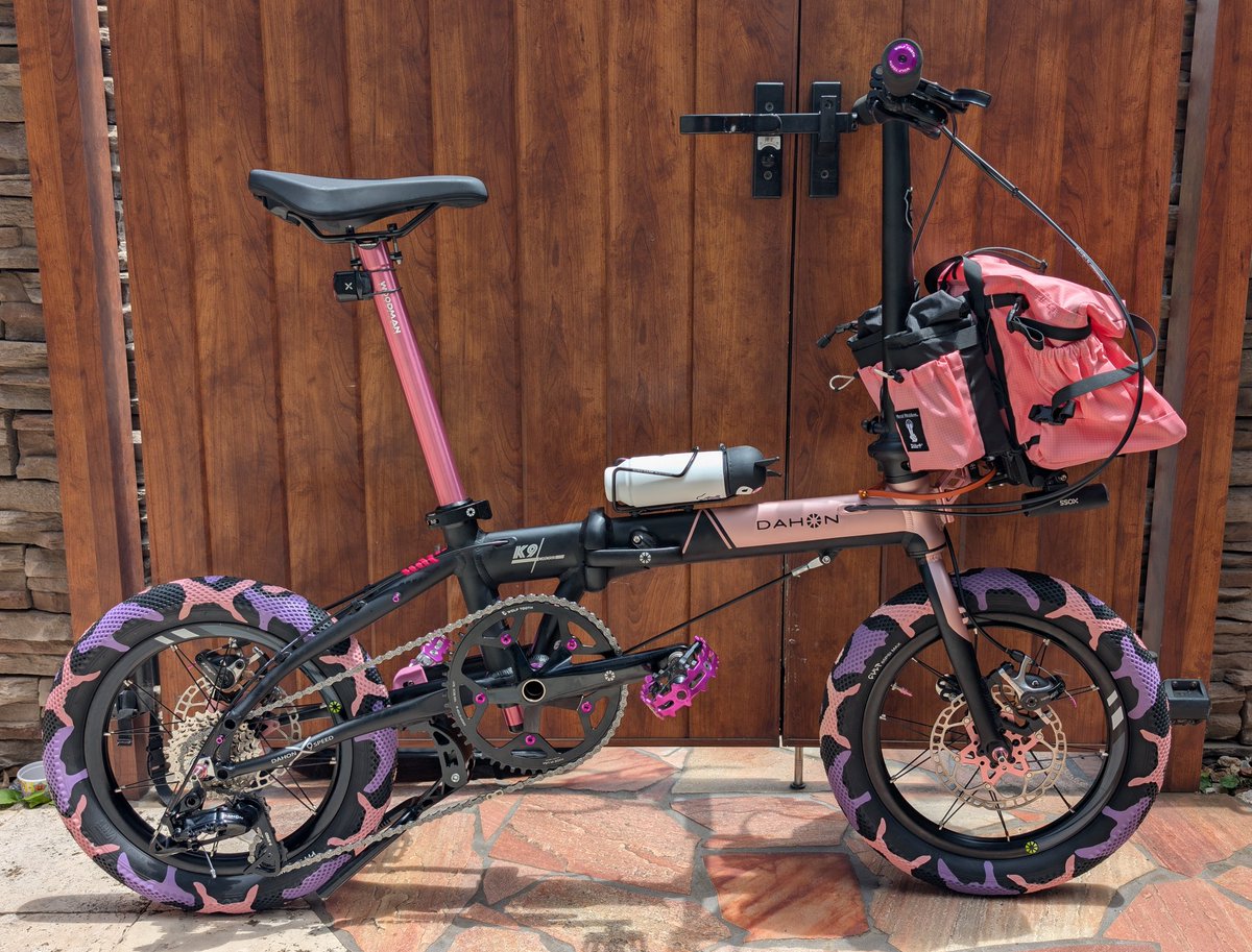 終末ミニベロカスタム自慢 娘ちゃんの DAHON K9X も紹介。こっちは