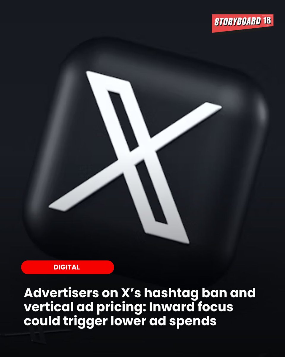 Elon Musk’s X has scrapped hashtags in ads and shifted to vertical screen pricing, aiming for cleaner user experiences but sparking advertiser concerns over rising costs and reduced cultural agility.

By <a href="/ind_bos/">Indrani Bose</a> 

Read More: storyboard18.com/how-it-works/f…