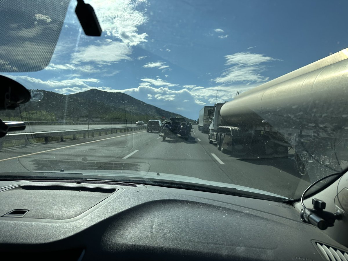 Nate Belt (@natebeltkdvr) on Twitter photo I-70 westbound is back open! Can confirm independently because for the first time in an hour we’re actually moving faster than a snail. <a href="/KDVR/">FOX31 Denver KDVR</a> I-70 westbound is back open! Can confirm independently because for the first time in an hour we’re actually moving faster than a snail. <a href="/KDVR/">FOX31 Denver KDVR</a>