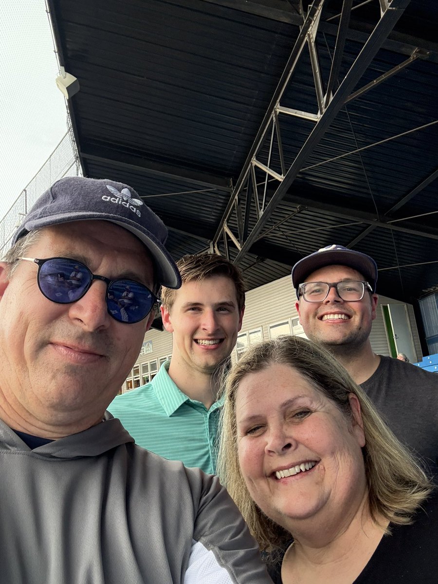 The best broadcaster in the Northwoods League! #bucksselfie