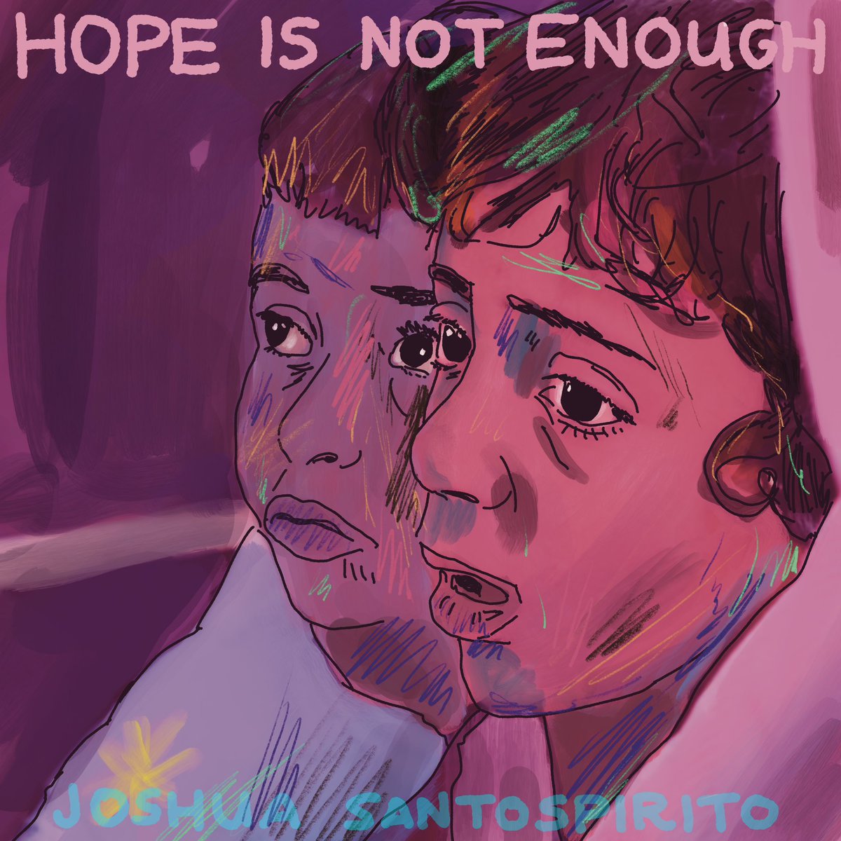 Album is out. Lover of synths and haters of fascism get onto it. joshuasantospirito.bandcamp.com/album/hope-is-…