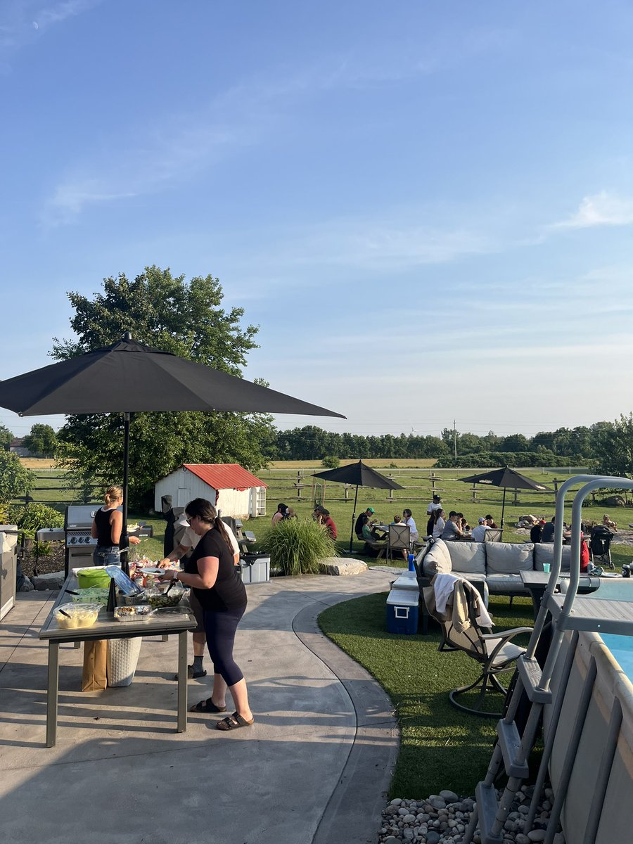 One of our Philipino sow barn employees is moving to Vancouver with his family,  he spent 4 years on our team and as much as we don’t want to see them leave we wish him all the best and our team is enjoying a farwell send off BBQ to wish them luck and say goodbye !!