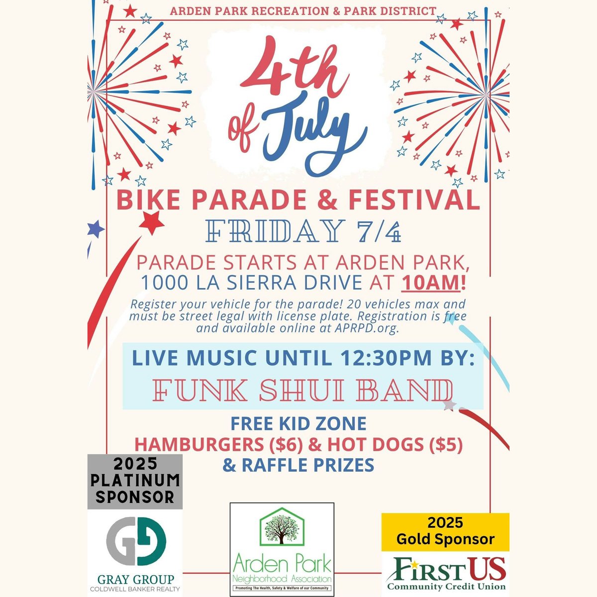 TransportSac's tweet image. Looking for a fun. traditional #4thofJuly event before the fireworks on Friday? Check out the Bike Parade at Arden Park: 1000 La Sierra Dr. The #parade starts at 10 AM. @sacbike #bikelife #sacramento 🚴♀️🚵